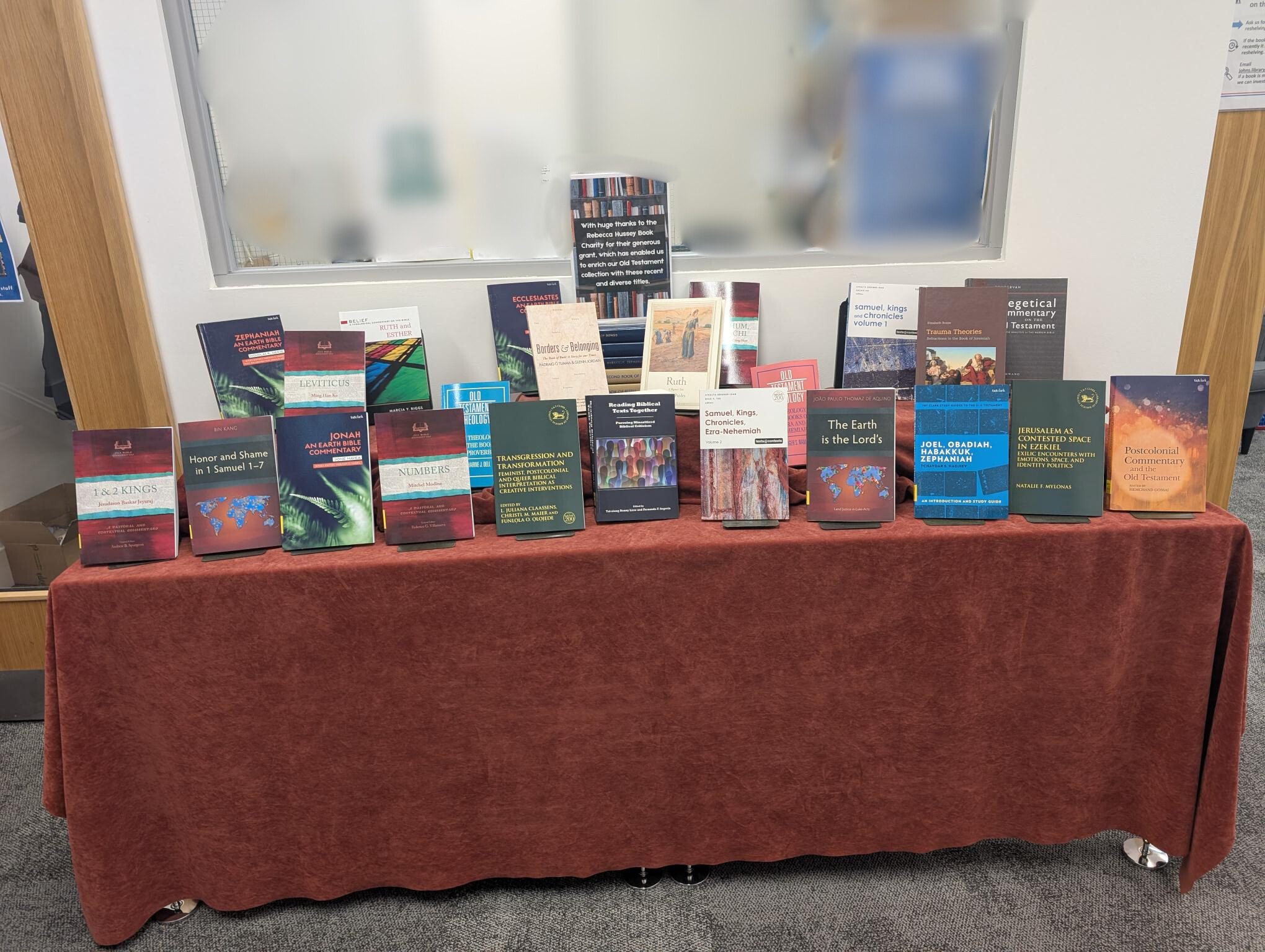 College Library’s Biblical Studies collection has recently received a significant boost