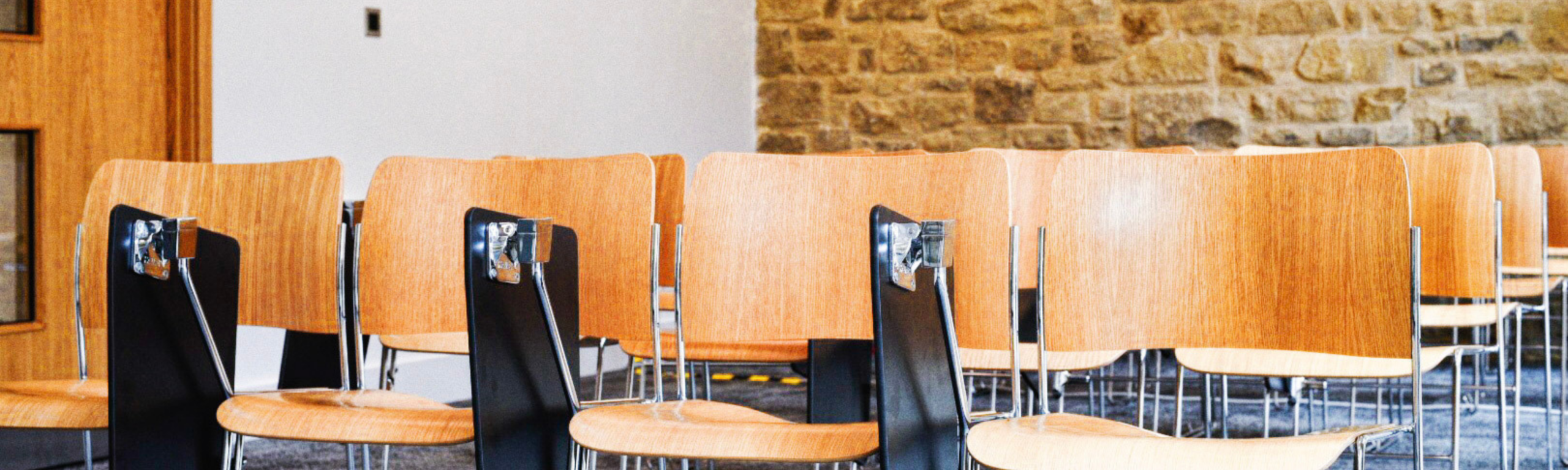Chairs set up in seminar room