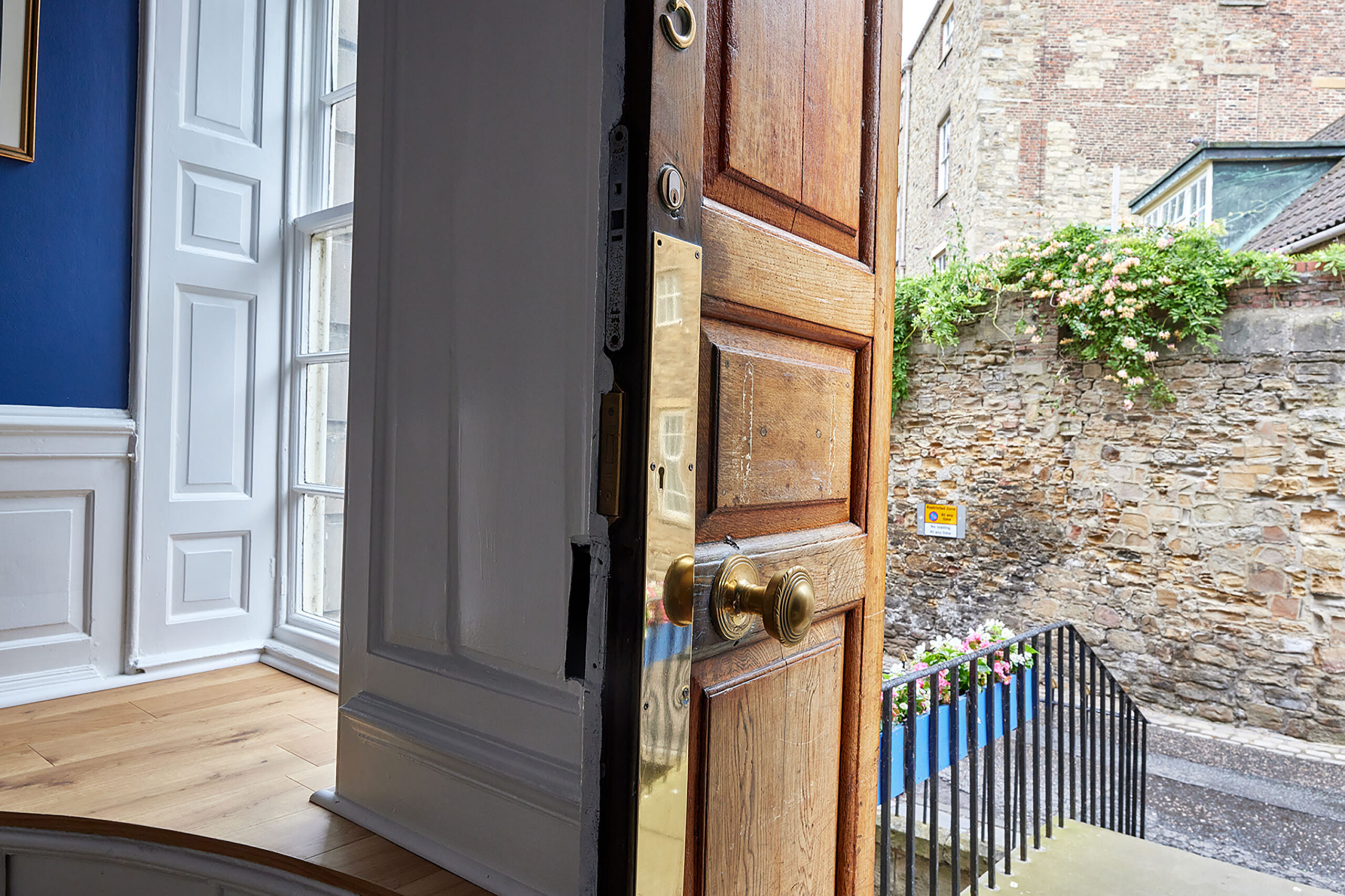 An open door